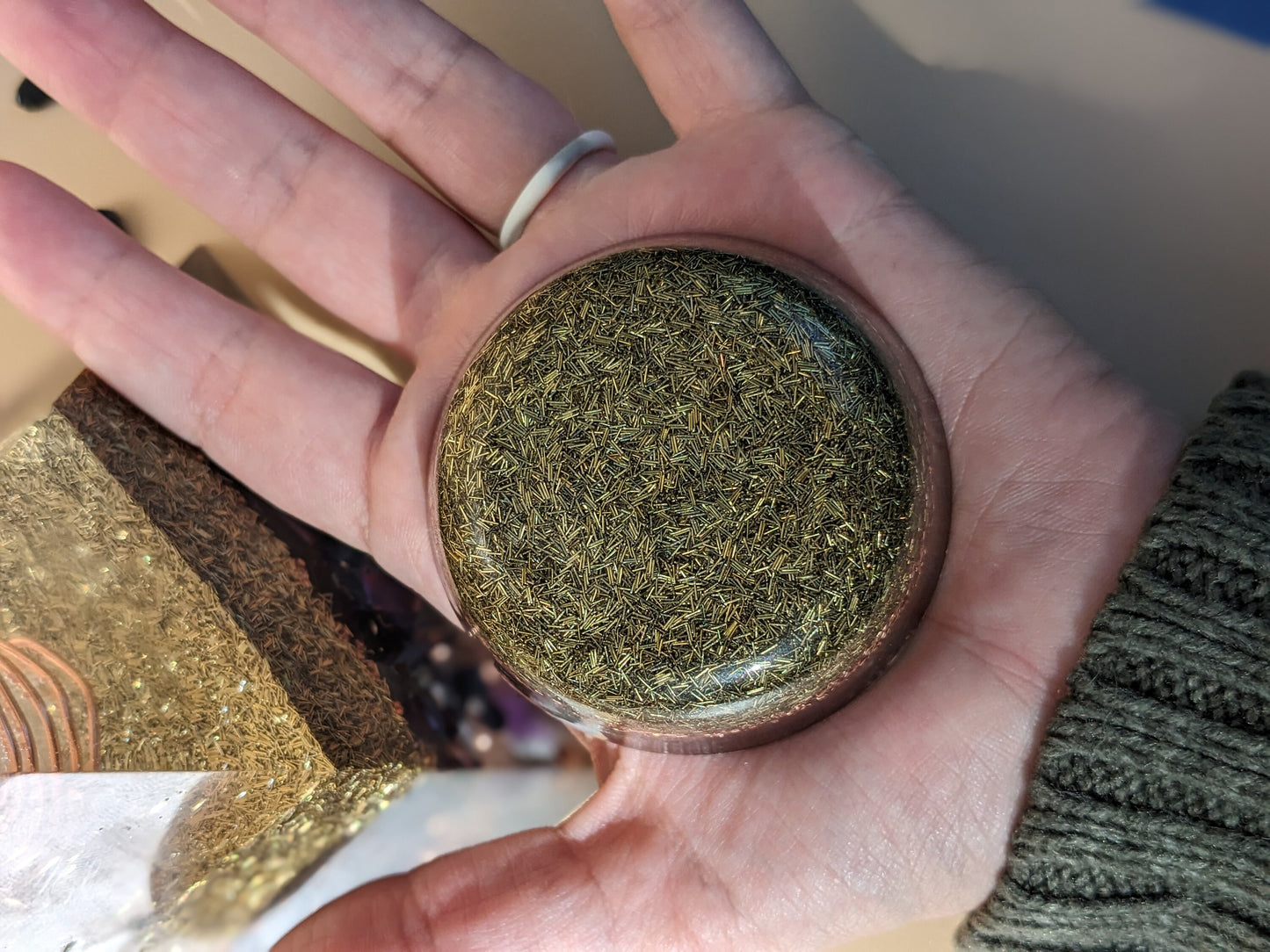 Orgonite Pyramid For EMF Protection And Energy Balancing Orgonite Tower Buster For Harmonizing And Transmuting Negative Energy Flow Positive
