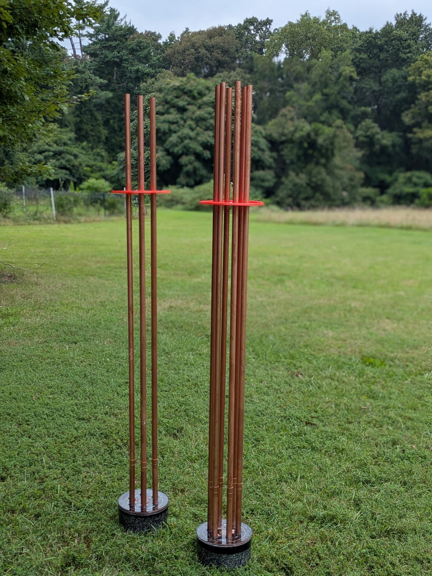 Local Pickup or US Shipping Only – 6-Foot Orgonite Cloud Buster | Handmade Copper & Quartz Outdoor Sculpture | Large Resin Garden Decor