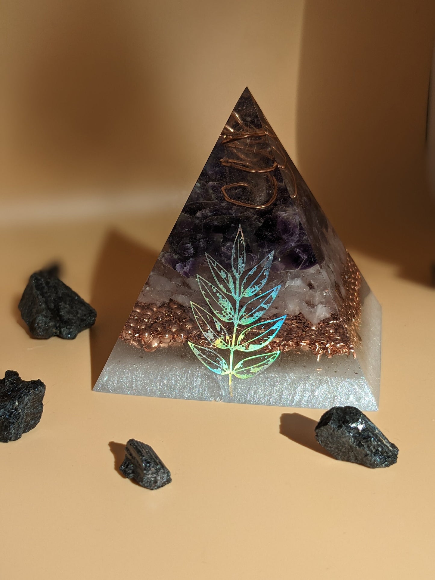 Rose Quartz Pyramid For Healing Gift For Meditation Tool Energy Healing Sacred Geometry Pyramid Metaphysical Crystal Pyramid Amethyst Tower