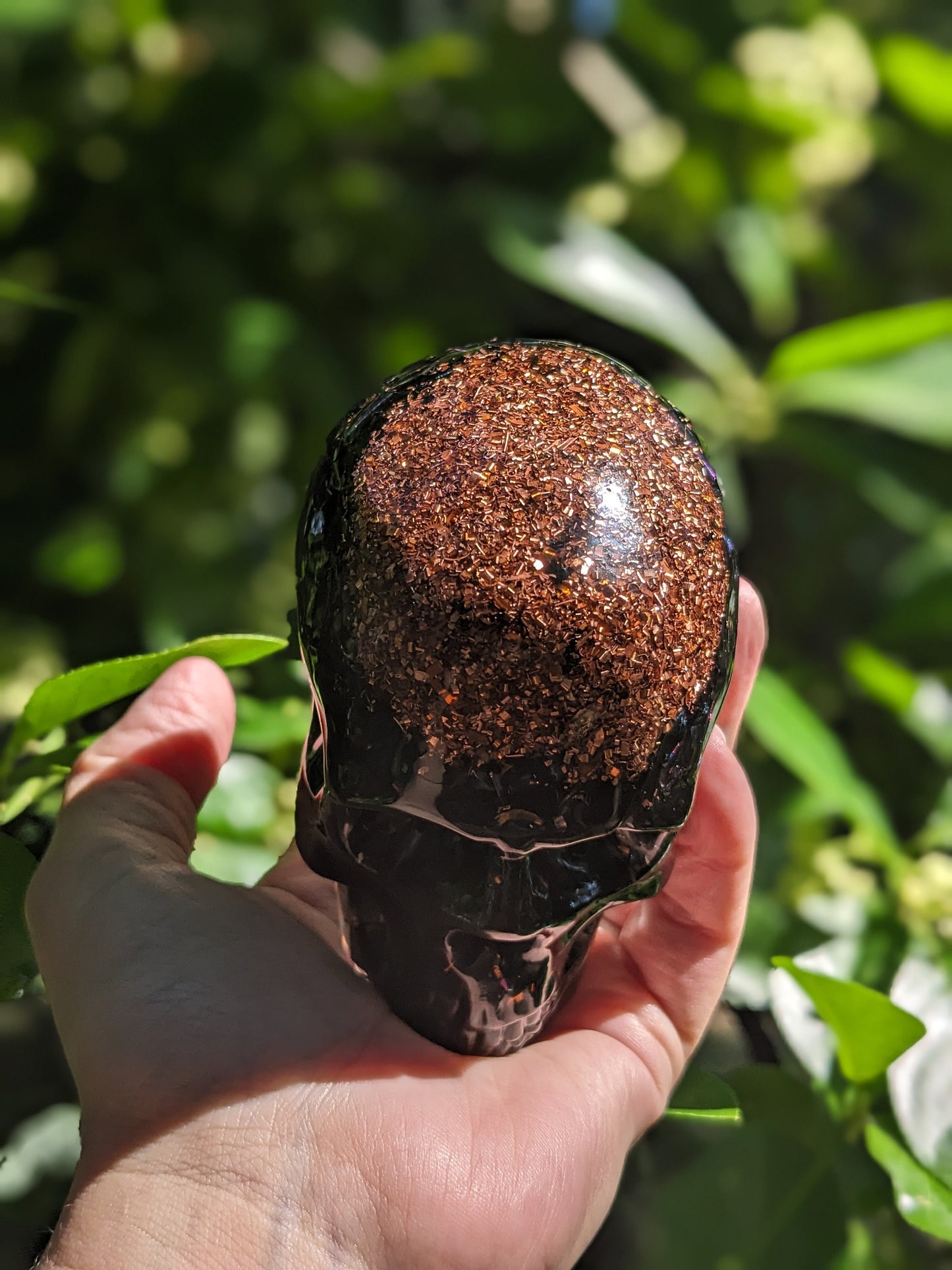 Crystal Skull Infused With Shungite Orgonite And Healing Energies Metaphysical Gift For Energy Enthusiast And Crystal Lover Spiritual Decor