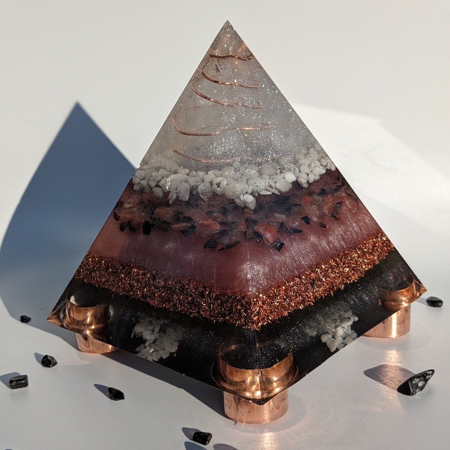 Large Orgonite Pyramid For Meditation And Energy Healing As A Unique Gift Crystal Meditation Gift With Positive Energy And Spiritual Benefit