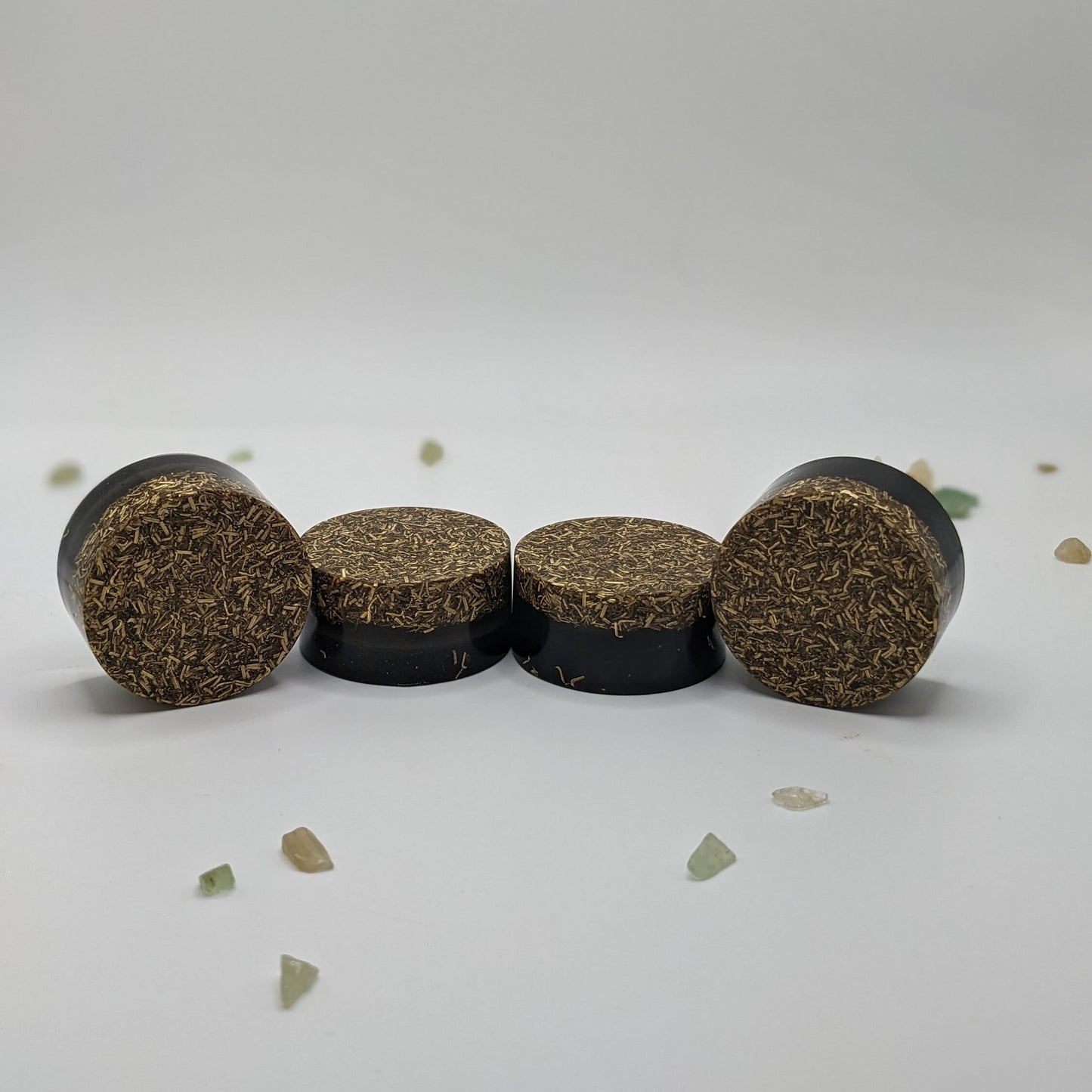 Handmade Orgonite Tower Buster – Small Resin Decor Piece – Office Desk Accessory – Portable Crystal & Metal Art – Unique Gift Tech Lovers