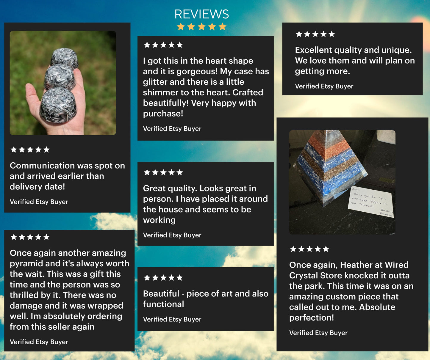 Large Orgonite Tower Buster with Shungite & Copper | Handmade Resin Decor | EMF Awareness Gift for Home or Travel