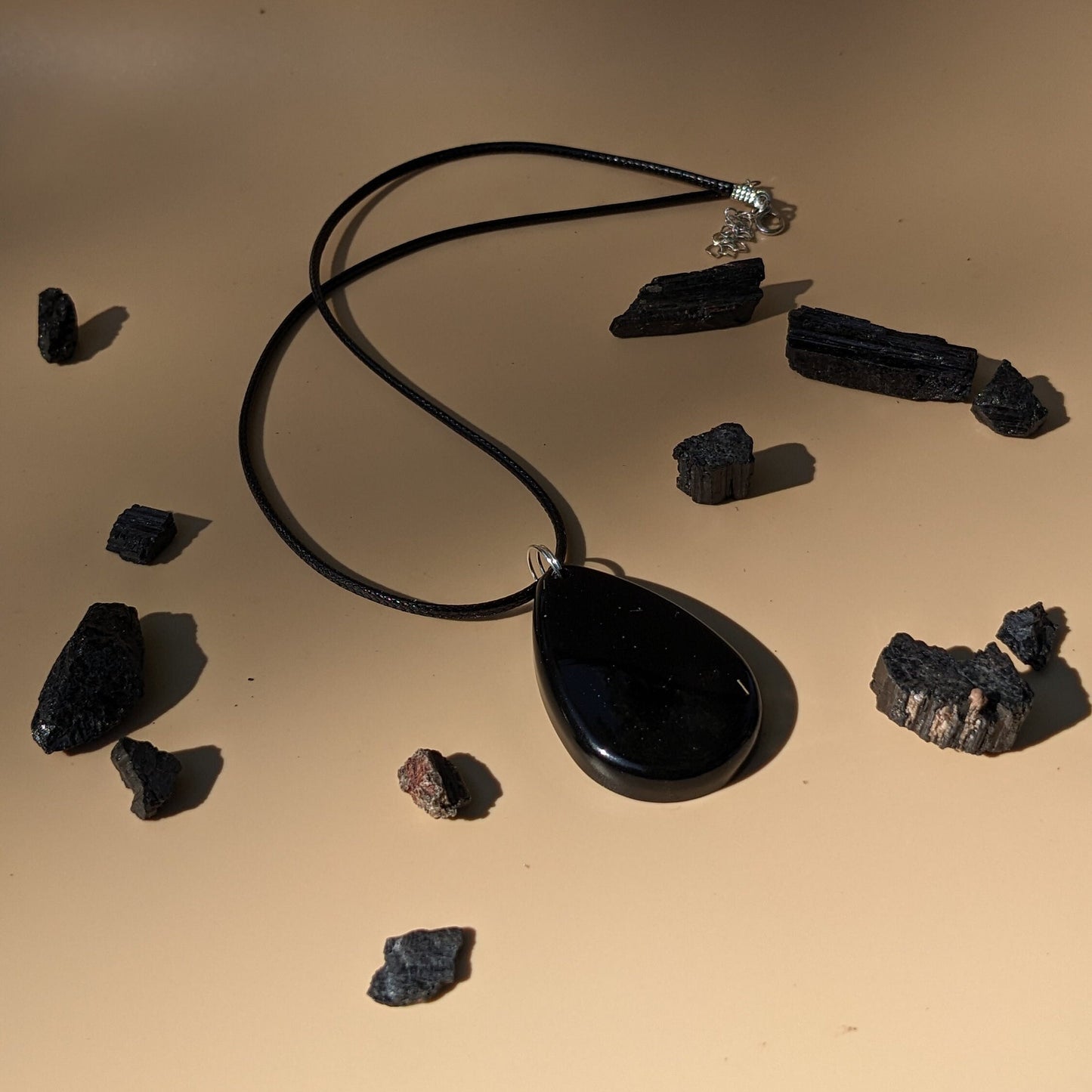 Powerful EMF And Energy Protection Amulet - Orgonite Necklace - Shungite Stone Pendant - Minimalist Empath Protector - Anxiety Relief Gift