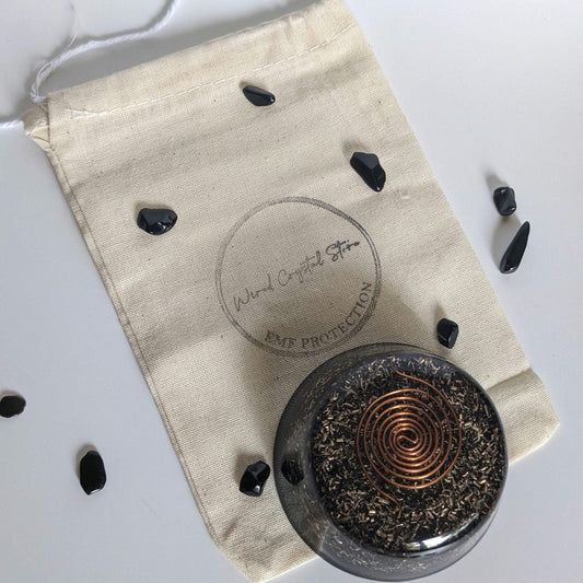 Large Orgonite Tower Buster with Shungite & Copper | Handmade Resin Decor | EMF Awareness Gift for Home or Travel