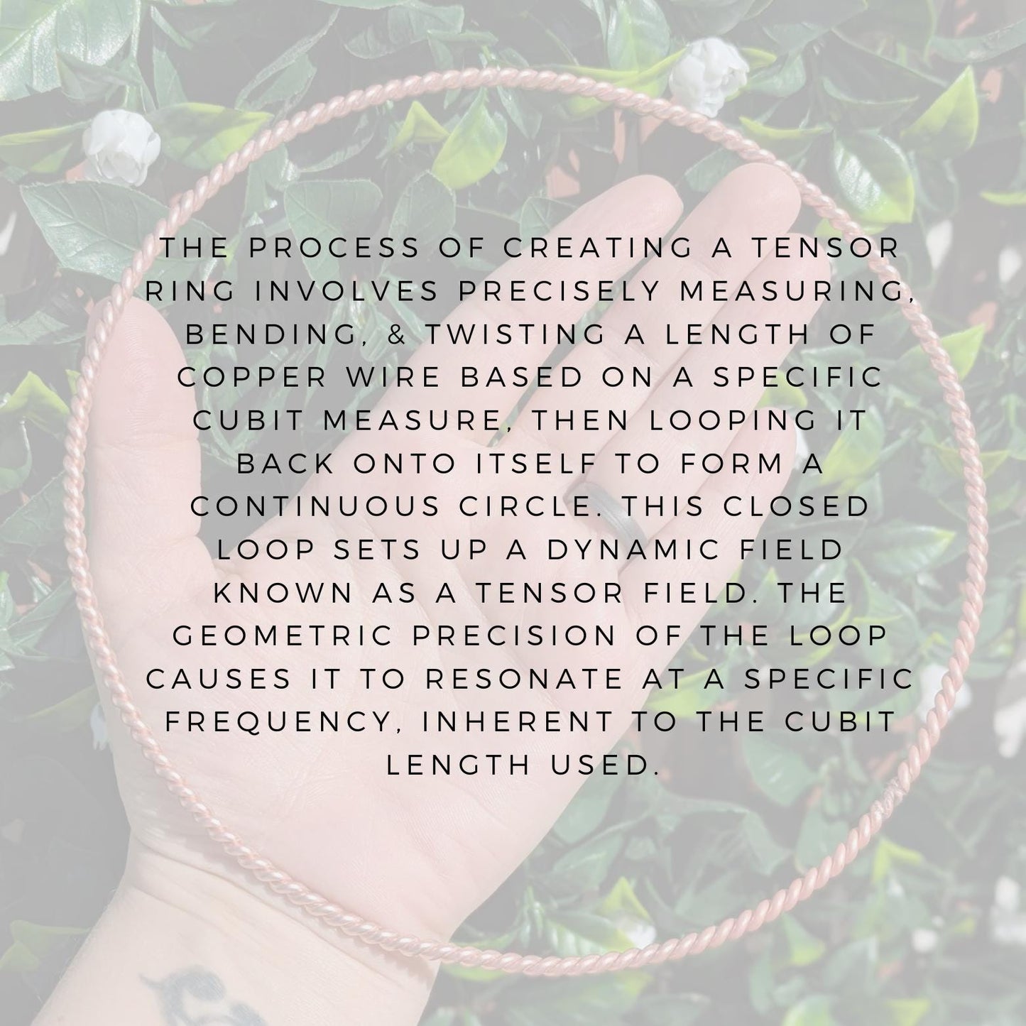 Tensor Ring Copper | EMF Ring Smart Meter Ring | Handmade Copper Energy Ring Minimalist Decor Gift | Handmade