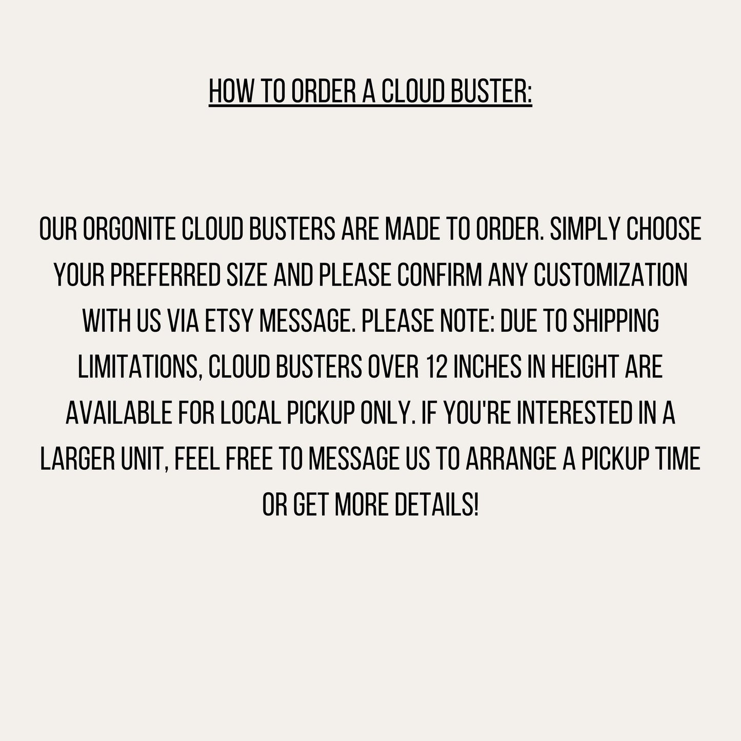 Local Pickup or US Shipping Only – 6-Foot Orgonite Cloud Buster | Handmade Copper & Quartz Outdoor Sculpture | Large Resin Garden Decor