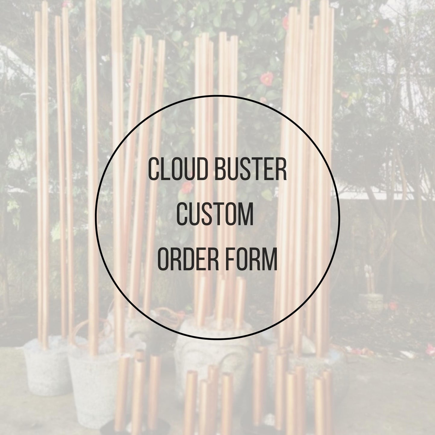 Local Pickup or US Shipping Only – 6-Foot Orgonite Cloud Buster | Handmade Copper & Quartz Outdoor Sculpture | Large Resin Garden Decor