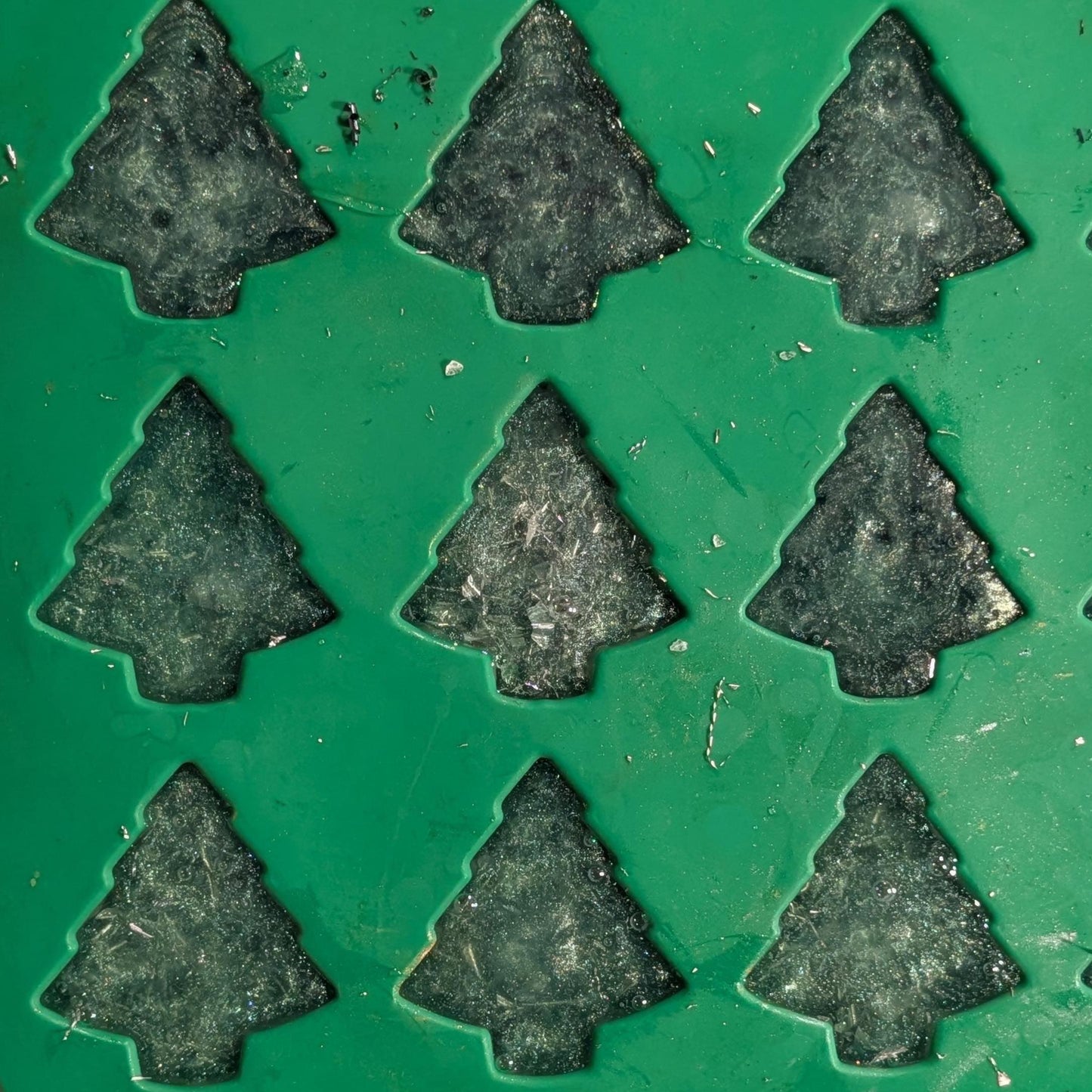 Christmas Tree Orgonite Tower Buster • Holiday Decor • Handmade Resin Tree • Metal & Crystal Casting • Unique Gift • Desk or Home Accent